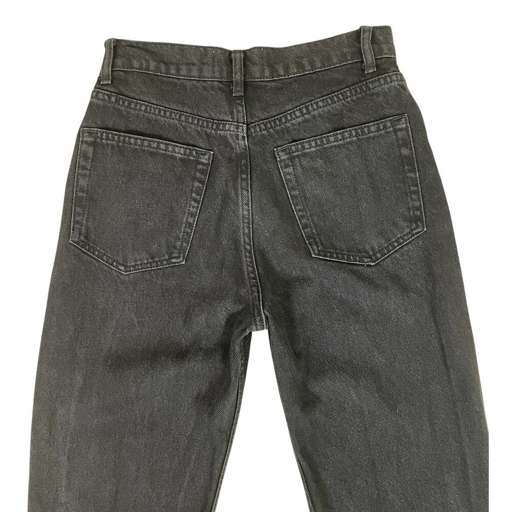 Reformation Cynthia High Rise Straight Leg Jeans Black Size 26 Minimalist Chic - Picture 7 of 13